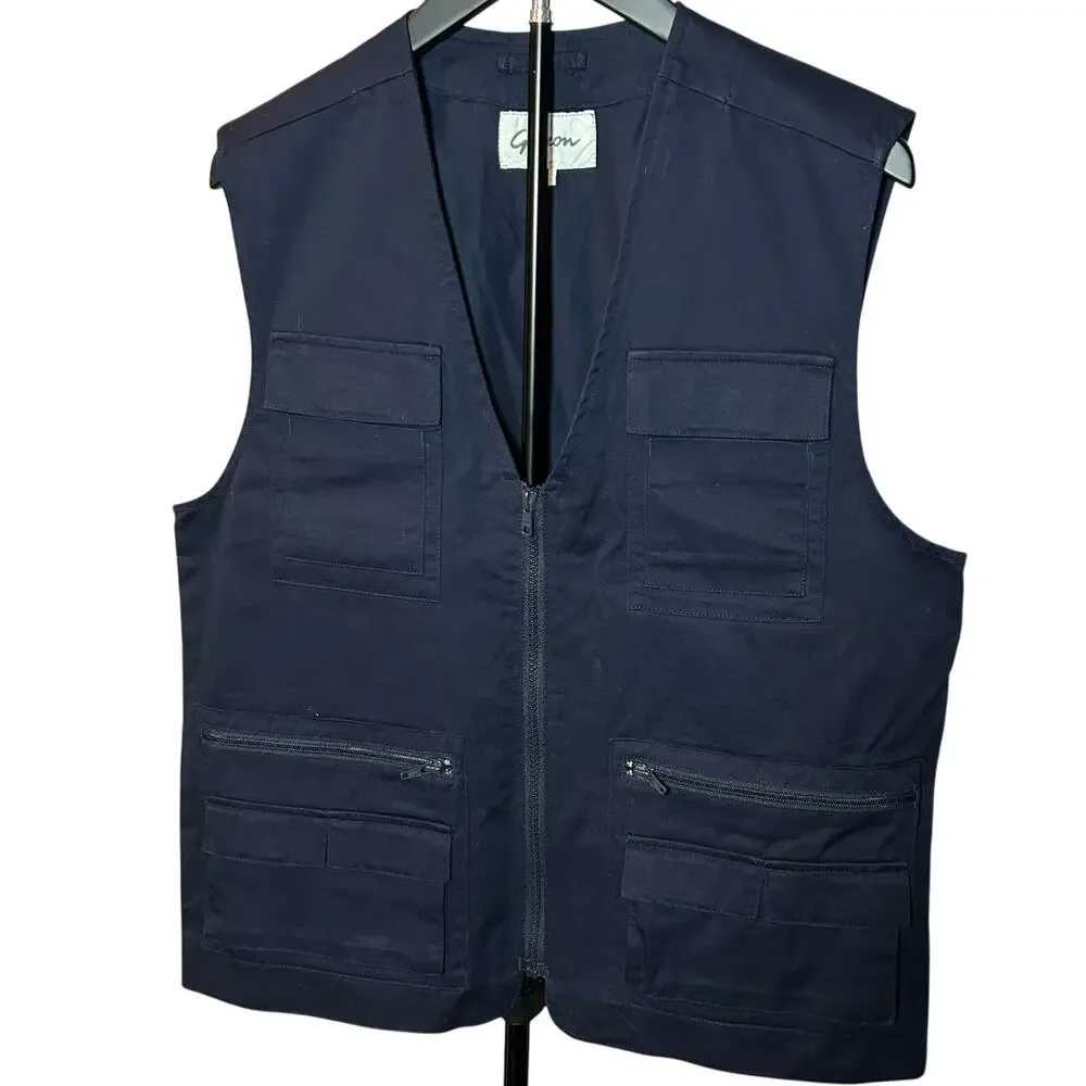 Vintage Gerzon Navy Technical Multi-Pocket Utility Gorpcore Vest